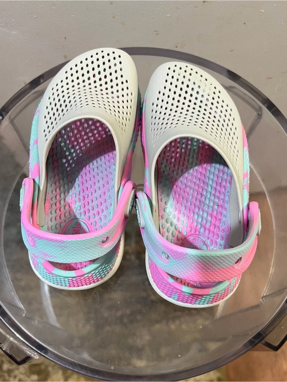 Kids' Comfort Clogs in Pink, Mint & White